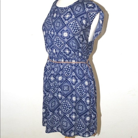 cute Forever 21 gipsy look paysley pattern worn once top dress size L - Picture 3 of 4